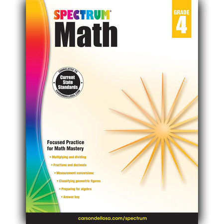 SPECTRUM Spectrum® Math Workbook, Grade 4 704564